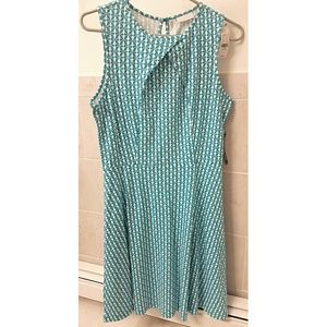 NY&Co Blue Geometric Print dress. Tag Attached!